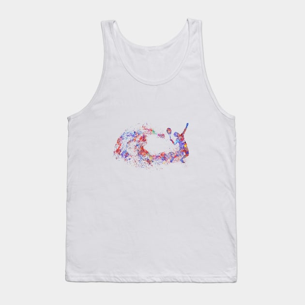 Male tennis player Tank Top by RosaliArt